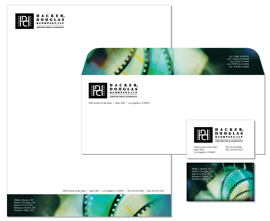 letterhead envelope business card stationery design