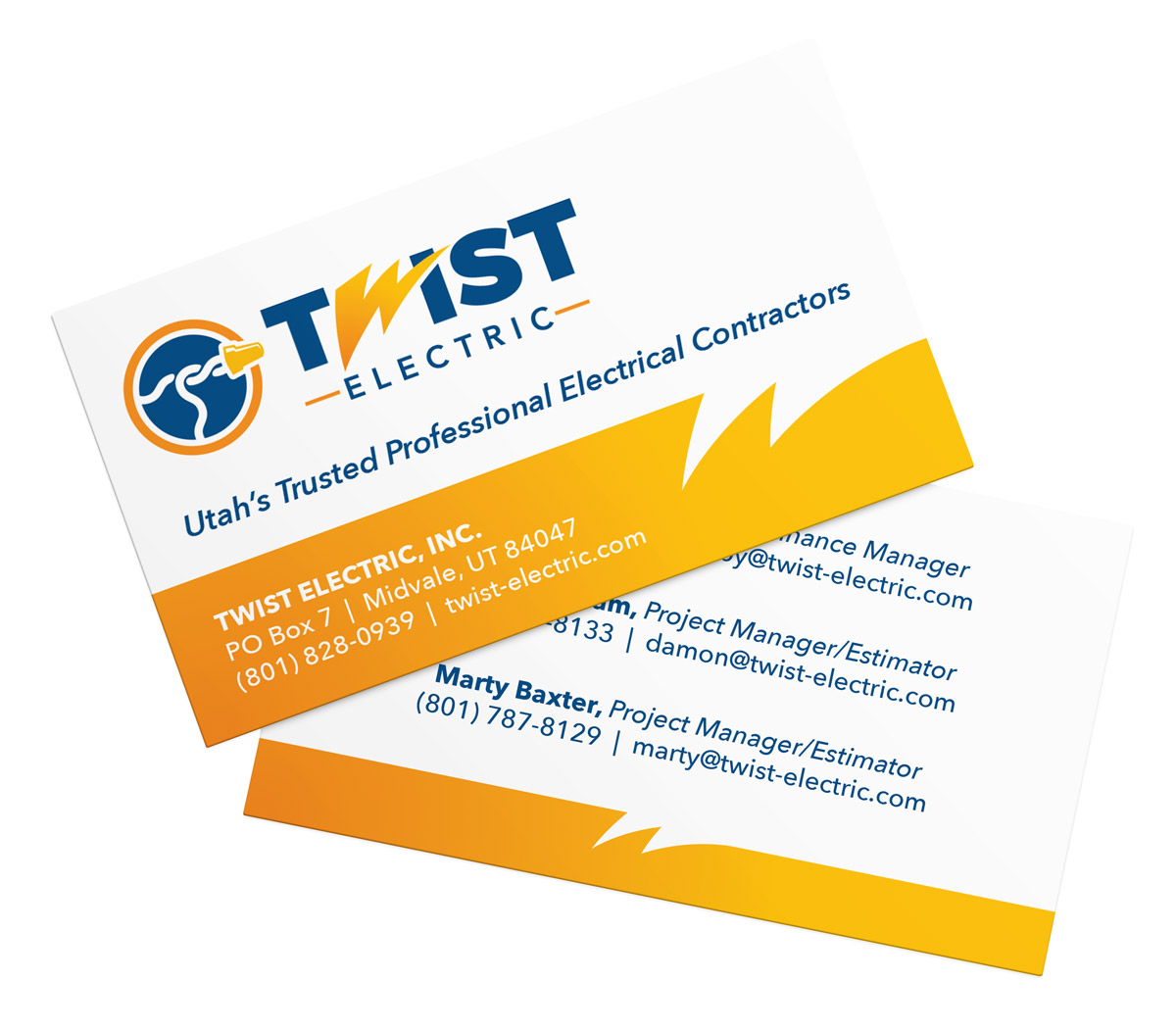 electrician business card design