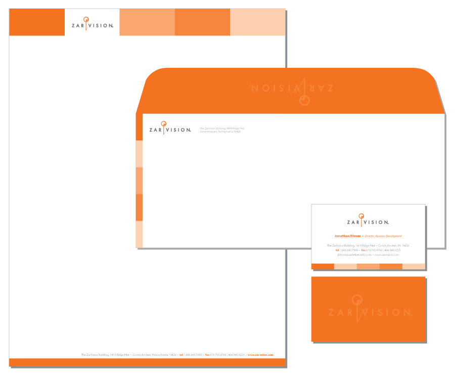 letterhead envelope business card stationery design